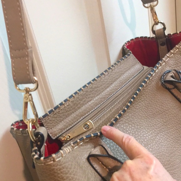 Pebbled Leather Cross-Body Bag - Picture 5 of 14